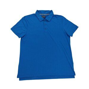 Mens Tee Time Blue Golf Polo Shirt M Moisture-Wicking Performance Wear, NWT